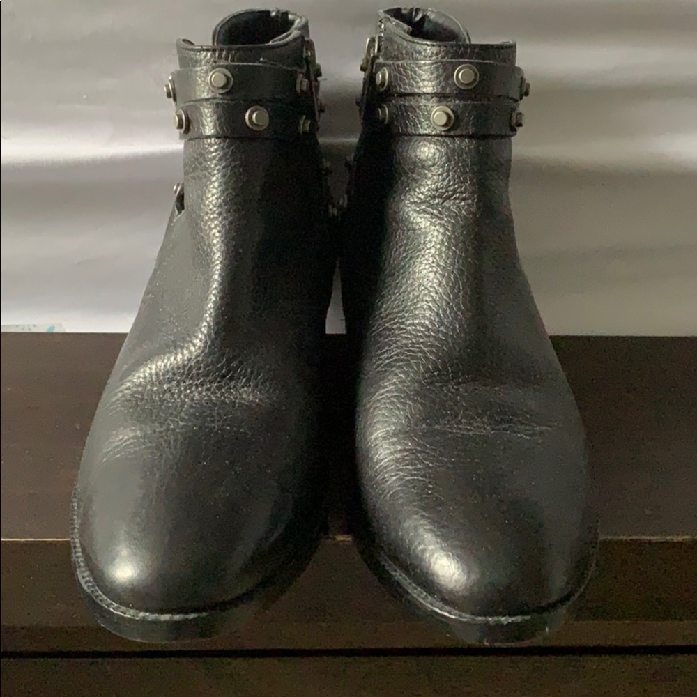 Black Chelsea boots with studs